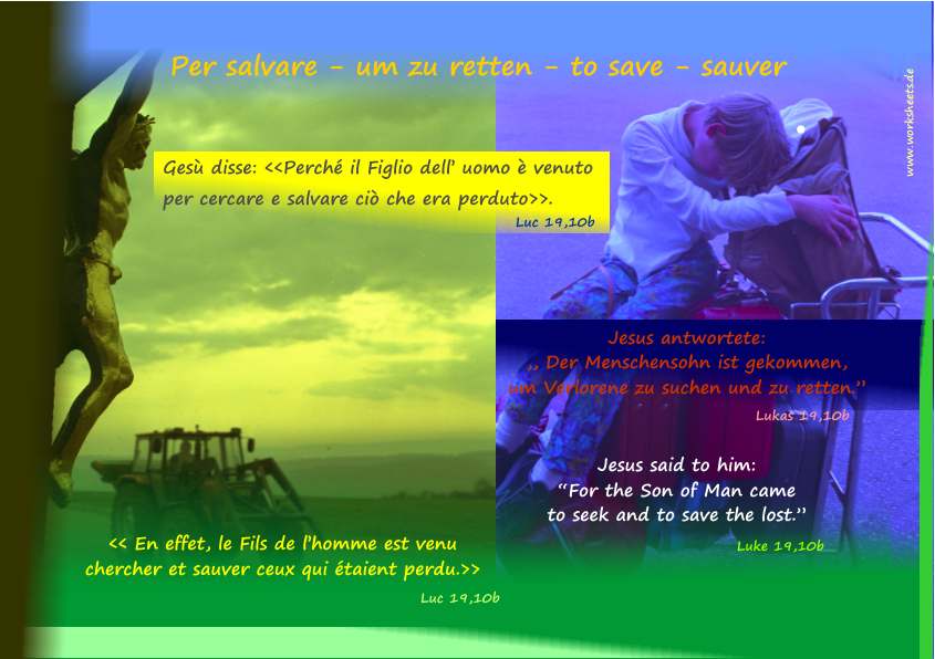 Per salvare-um zu retten-to save-sauver